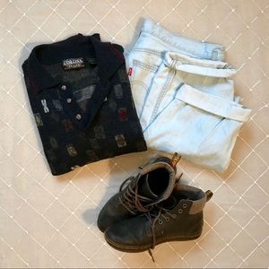 Vintage Cortina Collared Sweater